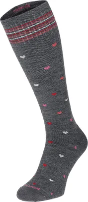 Produktbild von Sockwell Full Heart Damen Kompressionsstrümpfe 15-20 mmHg Charcoal Größe 35-38