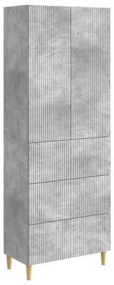 Immagine prodotto di vidaXL Set di due armadi, colore grigio cemento, materiale: legno composito