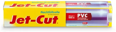 Produktbild von Jet-Cut Frischhaltefolie Nachfüllrolle 45 cm x 500 m, Inox Dispenser