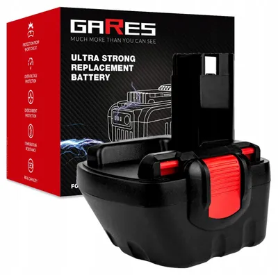 Obrázek produktu pro GARES Akumulátor Baterie pro Bosch 2607335683 2607335709 2607355531 | 12 V 2Ah | Zesílená série High-Performance | Vysoký výkon |
