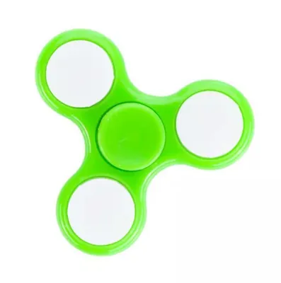 Produktbild von Fidget Spinner Glow in the Dark Grün - Leuchtender Handkreisel & Anti-Stress Spielzeug für Kinder und Erwachsene - Fördert Konzentration