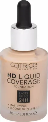 Zdjęcie produktu dla Catrice HD Liquid Coverage Matujący podkład do twarzy 030 Sand Beige, 30 ml
