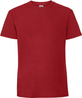 Produktbild von Fruit of the Loom 61-422-0 | Iconic 195 Ringspun Premium T / Waschbar bis 60 °C - Farbe: Red - Größe: S