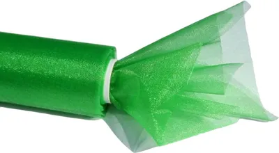 Immagine prodotto di Organza decorativa 48 cm, 1 rotolo, verde