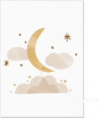 Produktbild von TPFLiving Kunstdruck LW-1327 (OHNE RAHMEN) Poster - Leinwand - Wandbild - Hochauflösender Giclée-Druck, langlebig und hochwertig - Astronaut, Rakete, Planeten, Sterne Mond und Sonne -  - Größe: 50x75cm