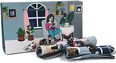 Productafbeelding van Opbergtas voor Breiprojecten met 2 Rolbare Etuis