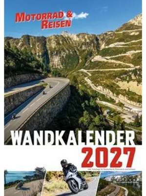 Image de Calendrier mural photo "Moto et voyages" pour 2027, format DIN A2