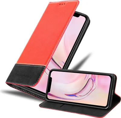 Obrázek produktu pro Cadorabo Pouzdro pro Apple iPhone 13 PRO Ochranné pouzdro v červeném pouzdře Book Case Cover Faux Leather