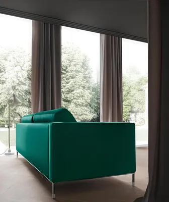 Obrázek produktu pro Obývací pokoj zelený třímístný designový látkový gauč čalounění pohovky pohovky zelený nábytek