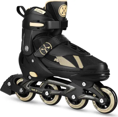 Produktbild von Nh382 2In1 Enzo Beige Skating Skates Grösse S (32-35) Mit Verstellbarer Nils Extreme Hockey-Kufe