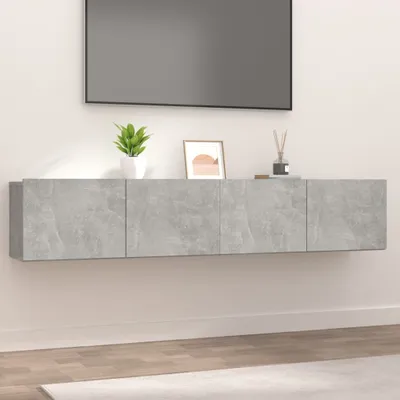 Produktbild von vidaXL TV-Schränke 2 Stk. Betongrau 80x30x30 cm Holzwerkstoff