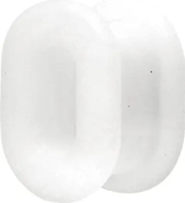 Produktbild von Ohr Flesh Flared Silikon Weiss Tunnel Piercing Oval - VFTFO.8mm
