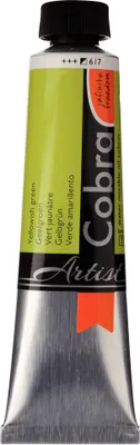 Image de Cobra Artist peinture à l'huile mélangeable à l'eau en tube 40 ml jaune-vert 617