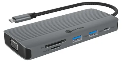 Produktbild von ICY BOX 10 in 1 USB-C Docking station 1x HDMI 4K60Hz VGA PD 100W
