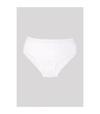 Produktbild von 6 Pack Damen Taillenslips Slips Unterwäsche Weiß XL Baumwolle Unterhosen K-27