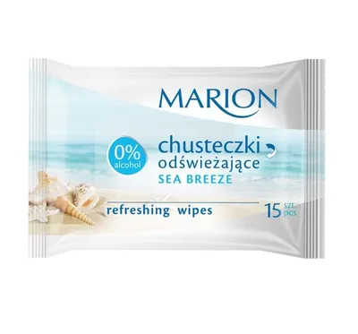 Obrázek produktu pro Marion Chusteczki odświeżające Sea Breeze 15 sztuk