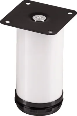 Produktbild von 4er-SET Möbelfuß JIMMY weiß Ø 50 mm / Höhe: 150 mm Sockelfuß SO-TECH