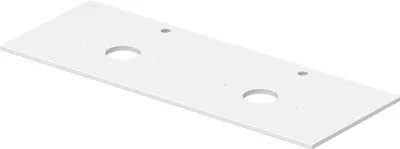 Image de Console Duravit Sivida, 2 découpes à gauche et à droite, 1350x500mm, 2670043200