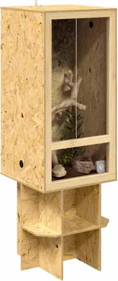Produktbild von vidaXL Terrarium Braun 50 x 50 x 150 cm OSB