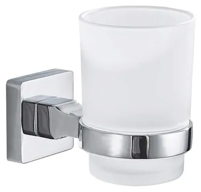 Immagine prodotto di Portabicchieri da bagno in acciaio inossidabile SUS304, portaspazzolini da parete, singolo supporto per bicchiere da dentifricio