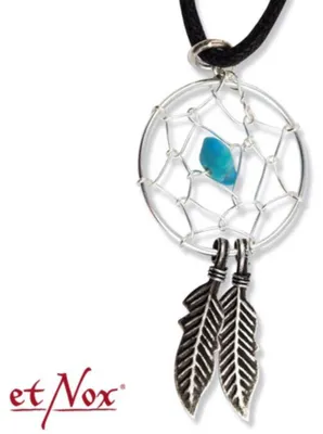 Produktbild von Anhänger „Traumfänger“ mit Band: etNox Amulett aus 925 Silber