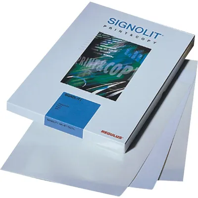 Produktbild von Kopierfolie Signolit SC46 A4 selbstklebend 70my VE=100 Blatt weiß