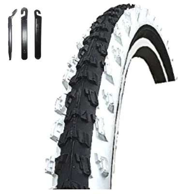 Produktbild von 1 x Kenda K-829 MTB Fahrradreifen 26 x 1,95 (50-559) Schwarz/Weiß inkl. Reifenheber