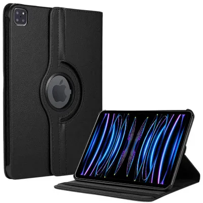Image de Coque pour iPad Pro 11 Pouces (2022/2021/2020/2018) Protection Etui Rotatif 360° - Noir