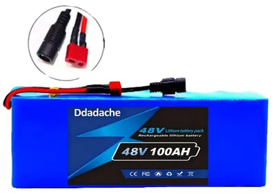 Obrázek produktu pro Lithium-iontová bateriová sestava, kapacita 100 000 mAh, kompatibilita s napětím 48 V, nabíjecí napětí 54,6 V (DC)