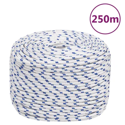 Immagine prodotto di vidaXL Corda per barca bianca 8 mm 250 m polipropilene