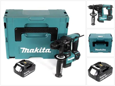 Zdjęcie produktu dla Makita DHR 171 G1J akumulatorowa wiertarko-wkrętarka udarowa 18V 1,2J bezszczotkowa SDS Plus + 1x akumulator 6,0Ah + Makpac - bez ładowarki