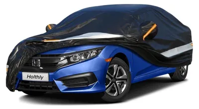 Produktbild von Autoabdeckung 10 Schichten Wasserdicht Atmungsaktiv für Honda Civic (2016-2023) Schwarz