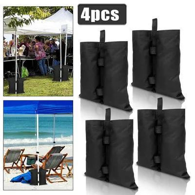Produktbild von TolleTour 4X Pavillon Sandsäcke schwarz Standfuß Gewichte Set Für Zelt Faltpavillon Halterung Party robust Waterproof Outdoor-Sandsack gewichtete Füße