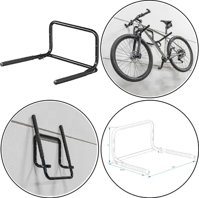Produktbild von Fahrradträger EBikes Fahrräder Pedelec Wandhalterung 30kg Klappbar Fahrradhalter