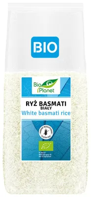 RYŻ BASMATI BIAŁY BEZGLUTENOWY BIO 1 kg - BIO PLANET