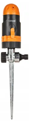 Produktbild von Schmith Kreisregner 4-Funktionen rotierend auf Erdspieß | Rasensprenger zur Gartenbewässerung | Robuster Gartensprenger für Rasen & Beete | Sprenger Sprinkler Rasenbewässerung Premium Regner