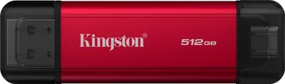 Produktbild von Kingston Technology 512GB Tragbare SSD mit Dual USB-A/C, bis zu 1050MB/s USB 3.2 Gen 2