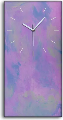 Produktbild von Wohnzimmer-Bild Leinwand Uhr Geräuschlos 30x60 Malerei Abstrakte Kunst - weiße Hände