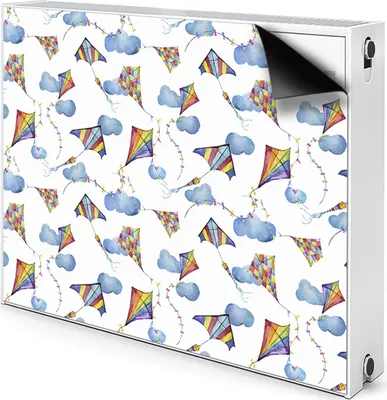 Obrázok produktu pre Magnetický kryt ohrievača Kryt ohrievača 80x60 cm - Draci, oblaky