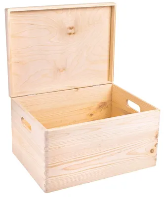 Productafbeelding van Creative Deco XXL Houten Doos Opberg-Kist, 40 x 30 x 24 cm (+/-1cm)