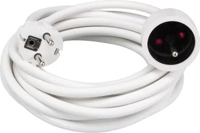 Produktbild von Verlängerungskabel - 5 m - Weiß - 3g1 5