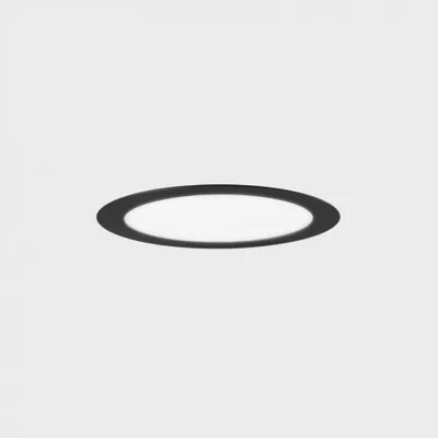 Image de KOHL LIGHTING DISC : luminaire encastré avec un diamètre de cadre de 172 mm, noir, 12 W, IRC 80, 3000 K, non gradable
