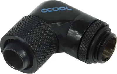 Immagine prodotto di Raccordo a compressione Alphacool, 13/10 - G1/4, 90°, girevole, nero opaco