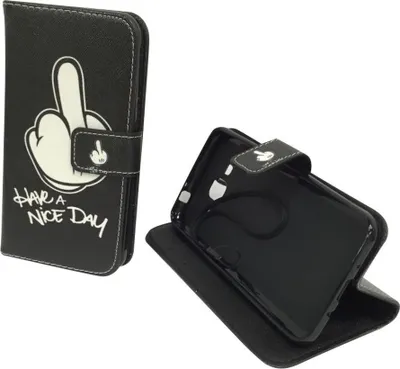 Produktbild von Handyhülle Tasche für Handy Samsung Galaxy J3 Mittelfinger