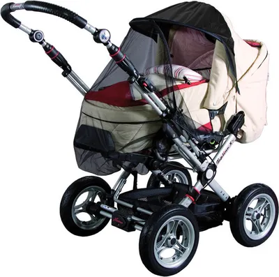 Produktbild von SUNNYBABY Sonnendach schwarz mit Insektenschutz