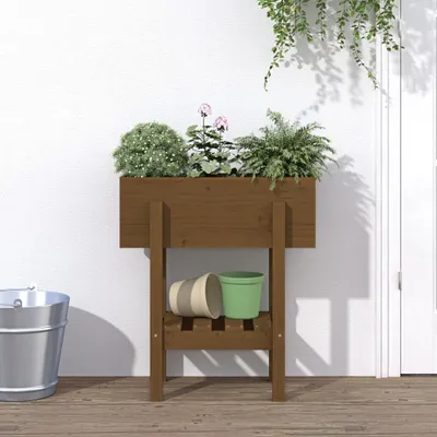 Obrázek produktu pro Maison Exclusive - Květináč medově hnědý 62x30x69 cm masivní borovice