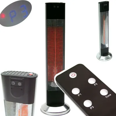 Produktbild von Funk Heizstrahler 2000W Infrarot Terrassenheizung Fernbedienung Wärmstrahl 56177