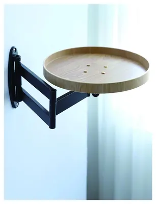 Image de Bureau mural rabattable avec plateau extensible