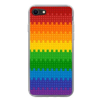 Produktbild von MuchoWow® Handyhülle Schutzhülle Hülle für iPhone 8 Patoon - Regenbogen Silikon Softcase Handy Hülle - Schutzhaube