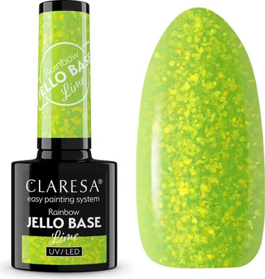 Image de Claresa Rainbow Jello Basislack Lime 5 ml